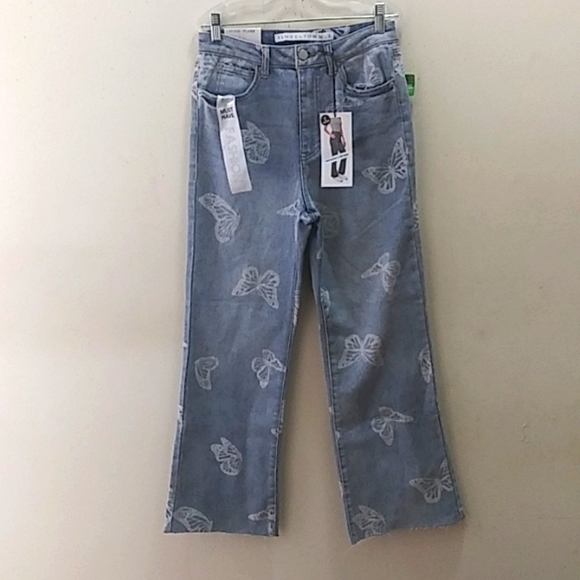 Tinseltown Denim - Tinsel town women butterfly jeans size 3
